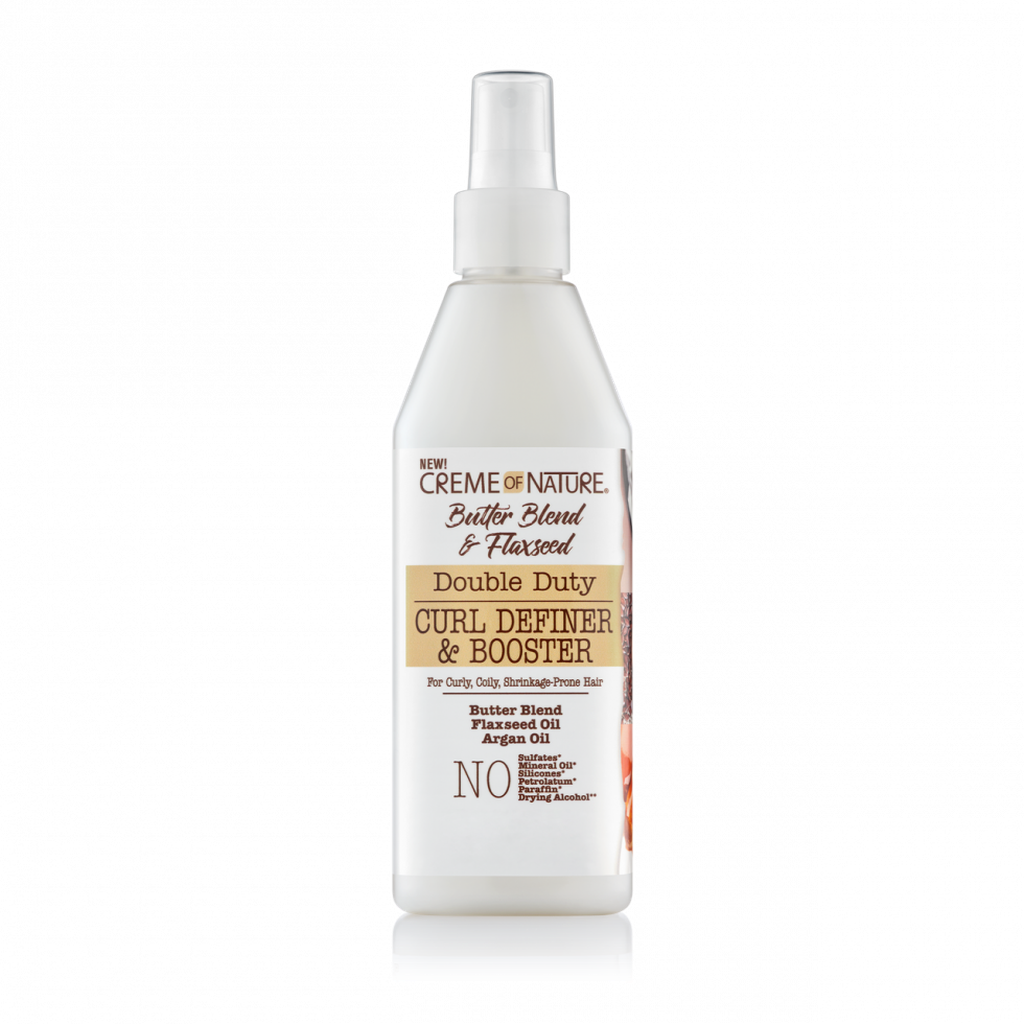 Creme of Nature Butter Blend & Flaxseed Double Duty Double Duty Curl Definer & Booster 355ml