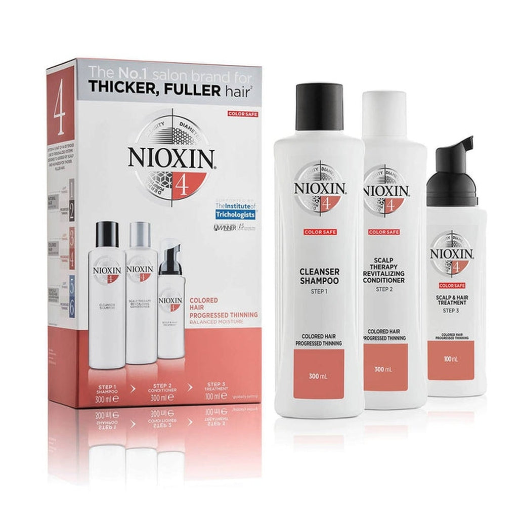 Nioxin 3-part system 4 loyalty kit for coloured hair with progressed thinning 700ml