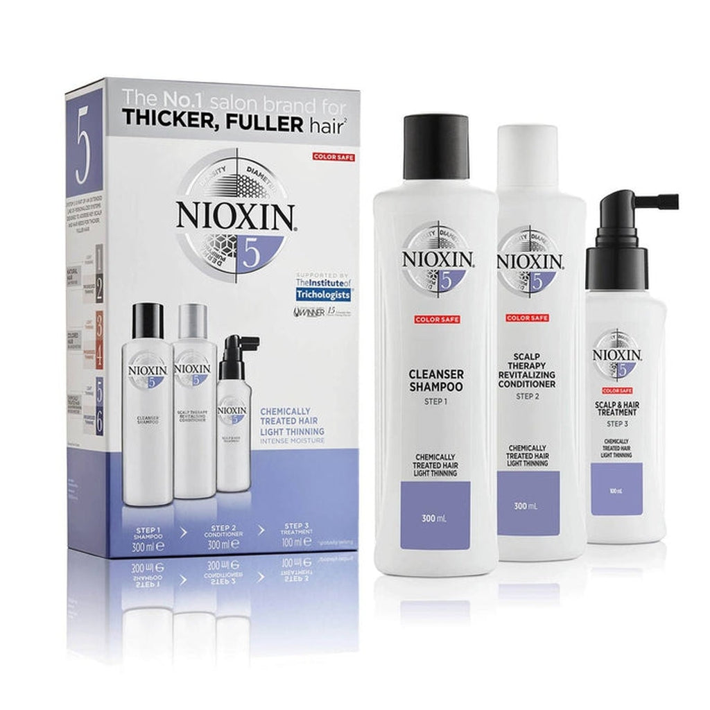 Nioxin 3-part system 5 trial kit for chemically treated hair with light thinning 350ml