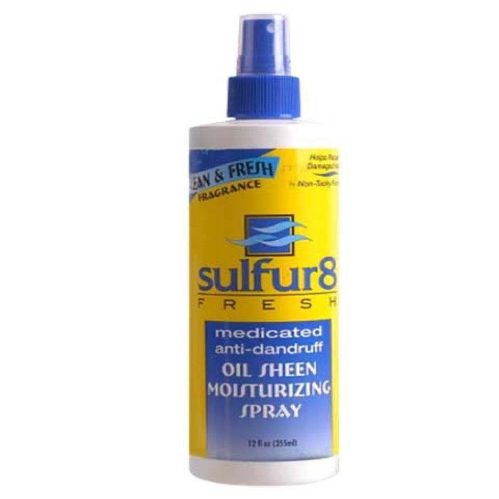 Sulfur8 Fresh Medicated Anti-dandruff Oil Sheen Spray12 oz