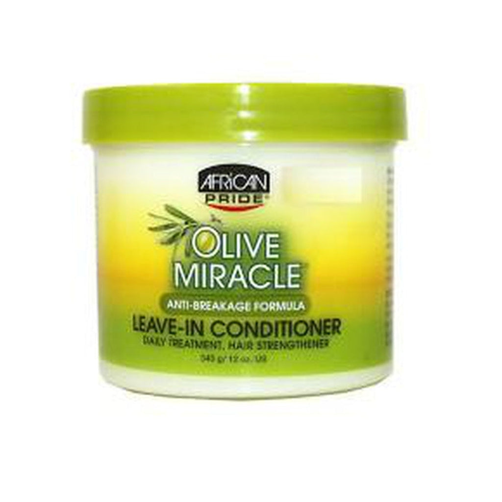African Pride Olive Miracle Anti Breakage Formula Leave In Conditioner