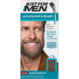 Just for men mustache and beard brush in color 35gel medium brown